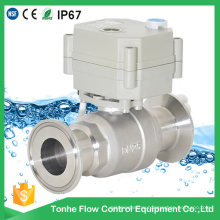 Electric Motor Control Sanitary Ball Valve with Manual Override Ce